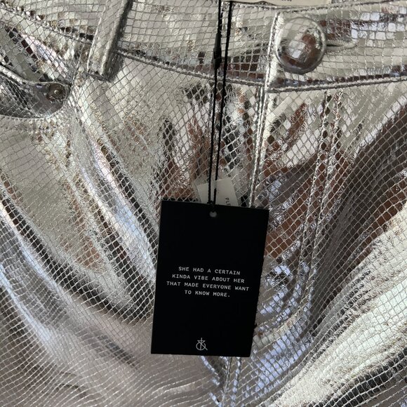 NWT 4th & RECKLESS SILVER PHILO TROUSERS NEW WITH TAGS - Picture 6 of 9